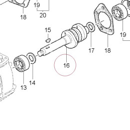 Horizontal head camshaft 14811571A