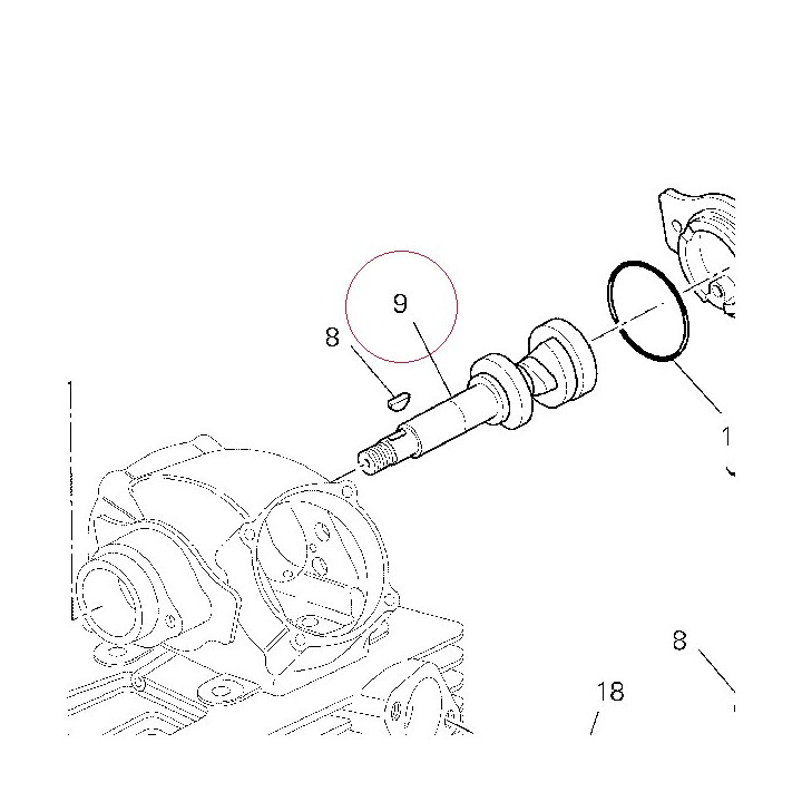 Vertical head camshaft 14813191A
