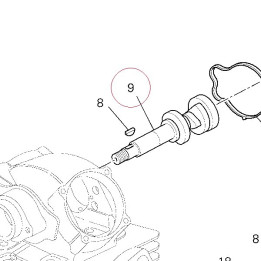 Vertical head camshaft 14813611B
