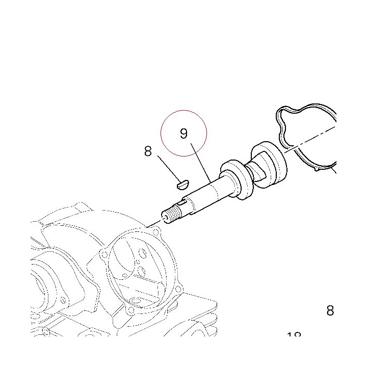 Vertical head camshaft 14813611B