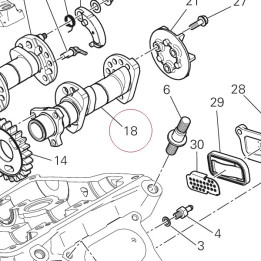 Vertical intake camshaft 14814361B