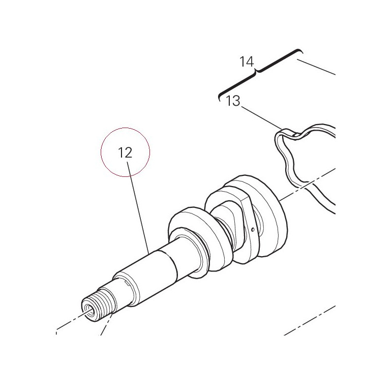 Vertical head camshaft 14815141A