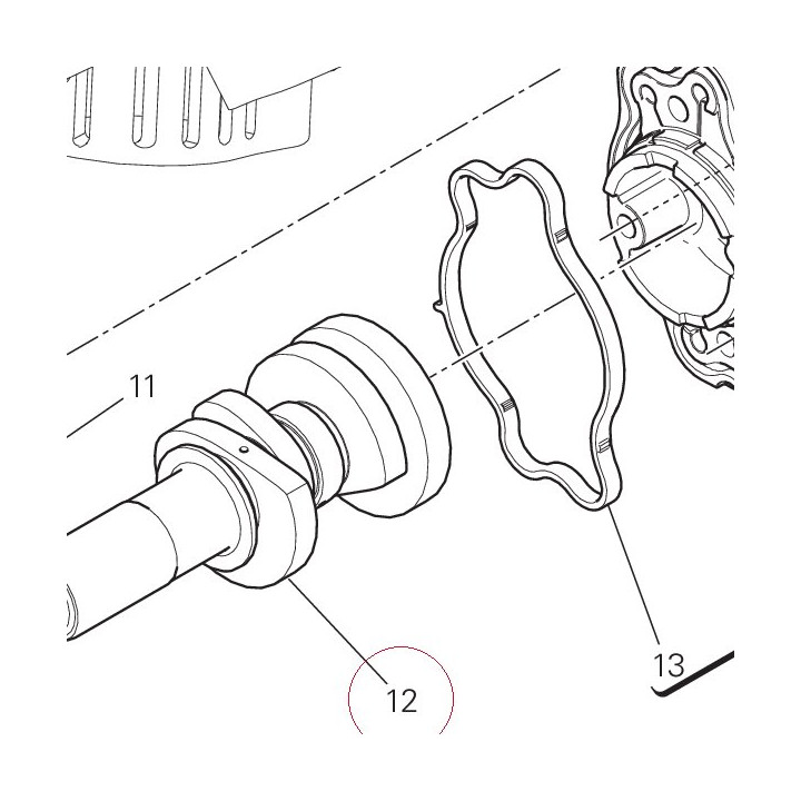 Horizontal head camshaft 14815491A