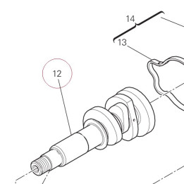 Vertical head camshaft 14815501A