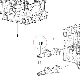Horizontal intake camshaft 14820781B