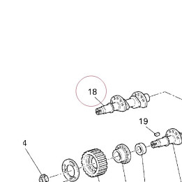 Vertical exhaust camshaft 14820811B