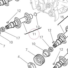 Vertical intake camshaft 14823071C