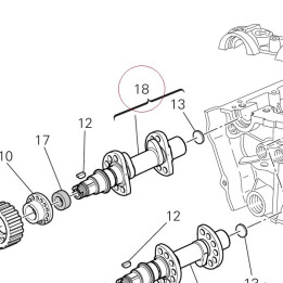 Vertical exhaust camshaft 14823091C