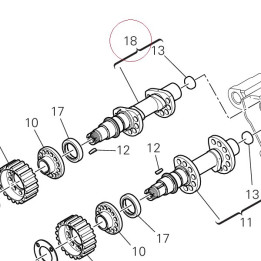 Vertical exhaust camshaft 14823451B