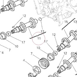 Vertical intake camshaft 14823471C