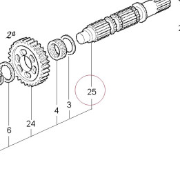 Driven shaft 14910031A