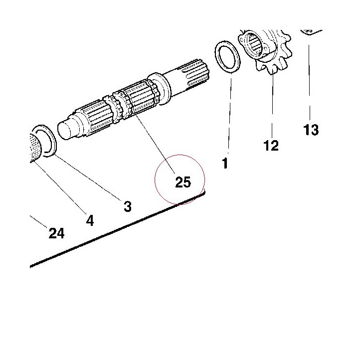 Driven shaft 14910032B