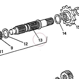 Driven shaft 14910061B
