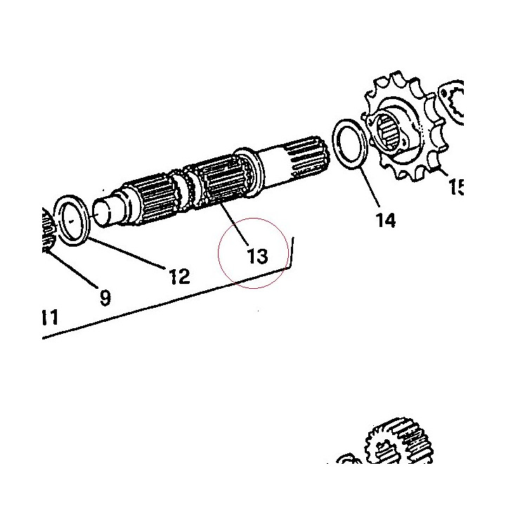 Driven shaft 14910061B