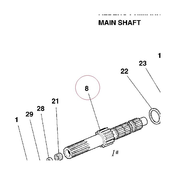 Main shaft 14910204B