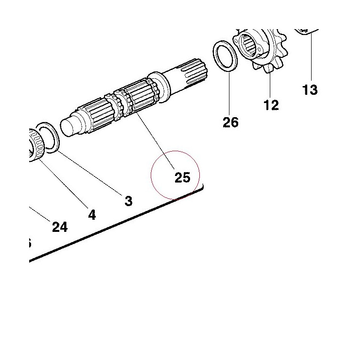 Driven shaft 14910241A