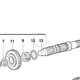 Lay shaft 14910291A