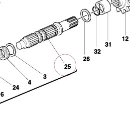 Driven shaft 14910321A