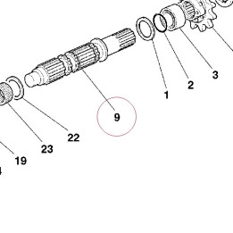 Lay shaft 14910322B