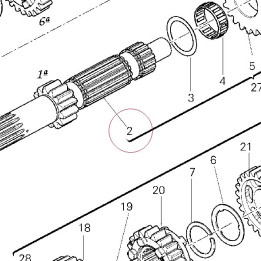 Main shaft 13T 14910331A