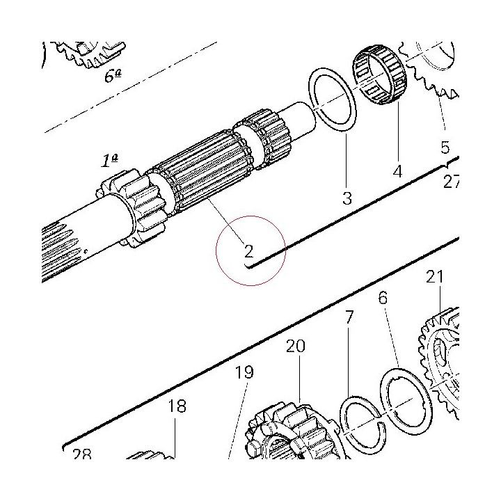 Main shaft 13T 14910331A