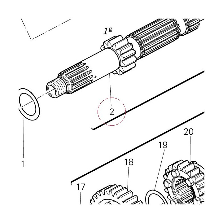Main shaft 14910461A