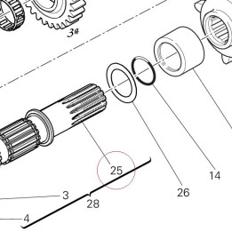 Lay shaft 14910611A