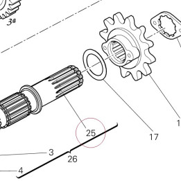 Driven shaft 14910621A