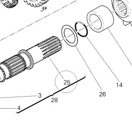 Lay shaft 14910791A