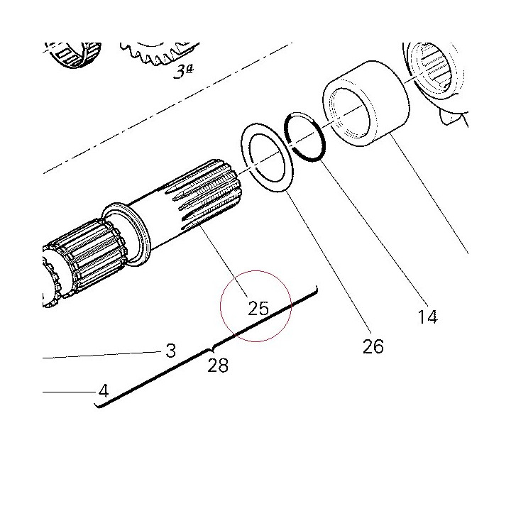 Lay shaft 14910791A