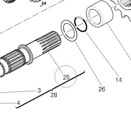 Driven shaft 14910821A