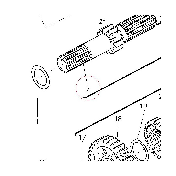 Gearbox main shaft 14910831B