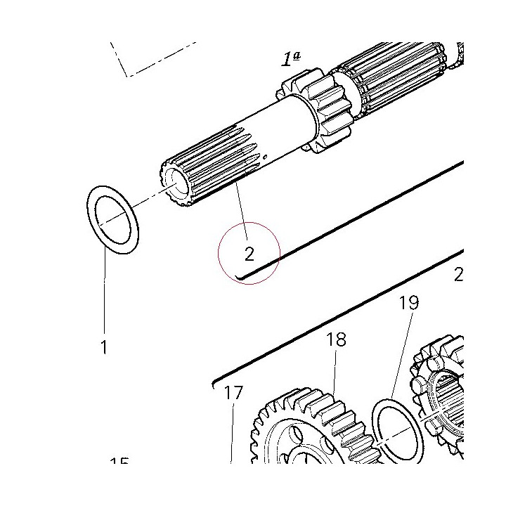 Main shaft 14910831C