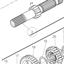 Gearbox main shaft 14910831D