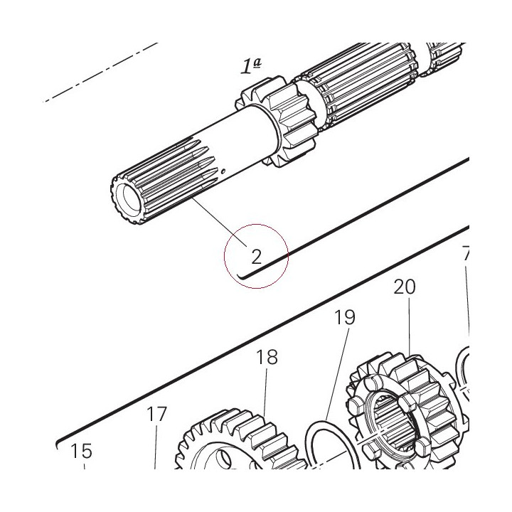 Gearbox main shaft 14910831D