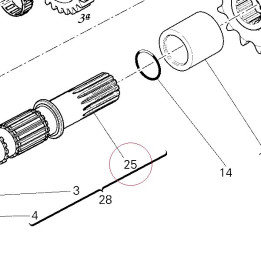 Lay shaft 14910891A