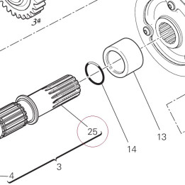 Driven shaft 14910891C