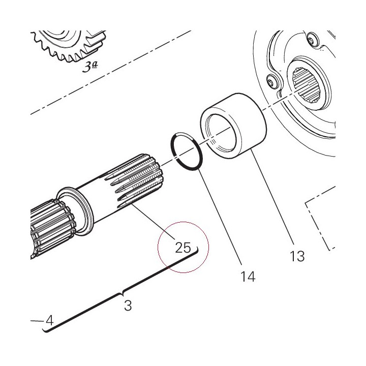 Driven shaft 14910891C