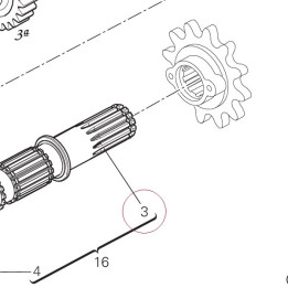 Driven shaft 14911061B