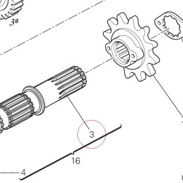 Driven shaft 14911091A