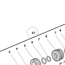 Complete main shaft 15020051A