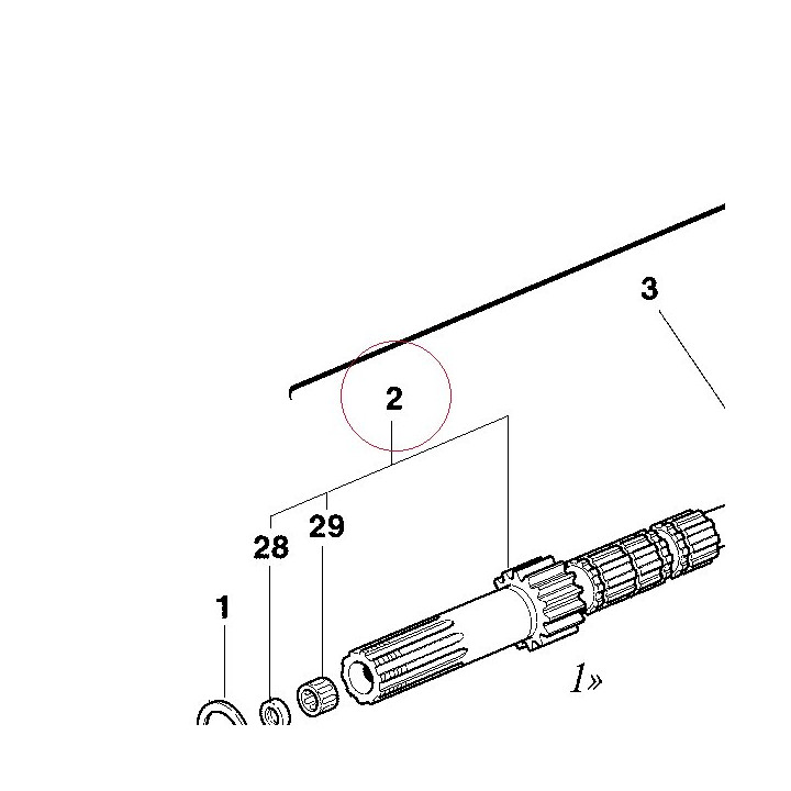 Main shaft T15 15020061A