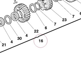 Complete lay shaft 15020351A