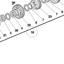 Complete lay shaft 15020531A