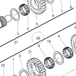 Complete lay shaft 15020632A