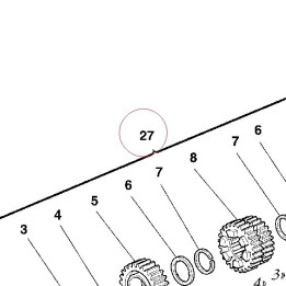 Complete main shaft 15020701A