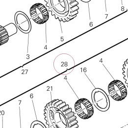 Complete lay shaft 15020923A