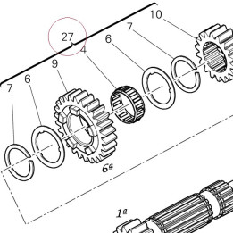 Complete main shaft 15020982A