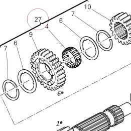 Complete main shaft 15021011A
