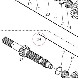 Main shaft 15021511D